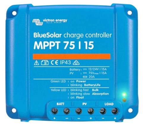 Solar Charger Victron BlueSolar MPPT 75/15 12-24V 15A SCC010015050R