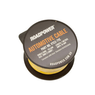 3mm Single Core Cable - Yellow 7m 10A