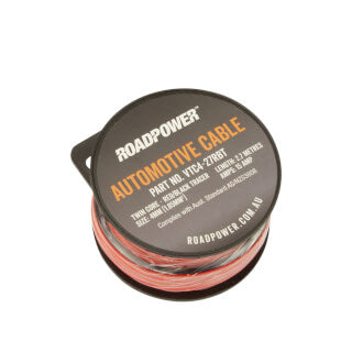 4mm Twin Core Speaker Cable - Red/Black Trace 2.7m 15A