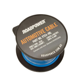 4mm Single Core Cable - Blue 4m 15A