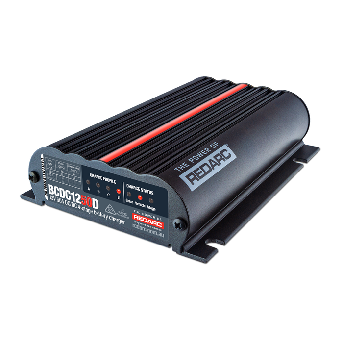 REDARC 12V 50A Dual Input In-vehicle DC to DC Battery Charger
